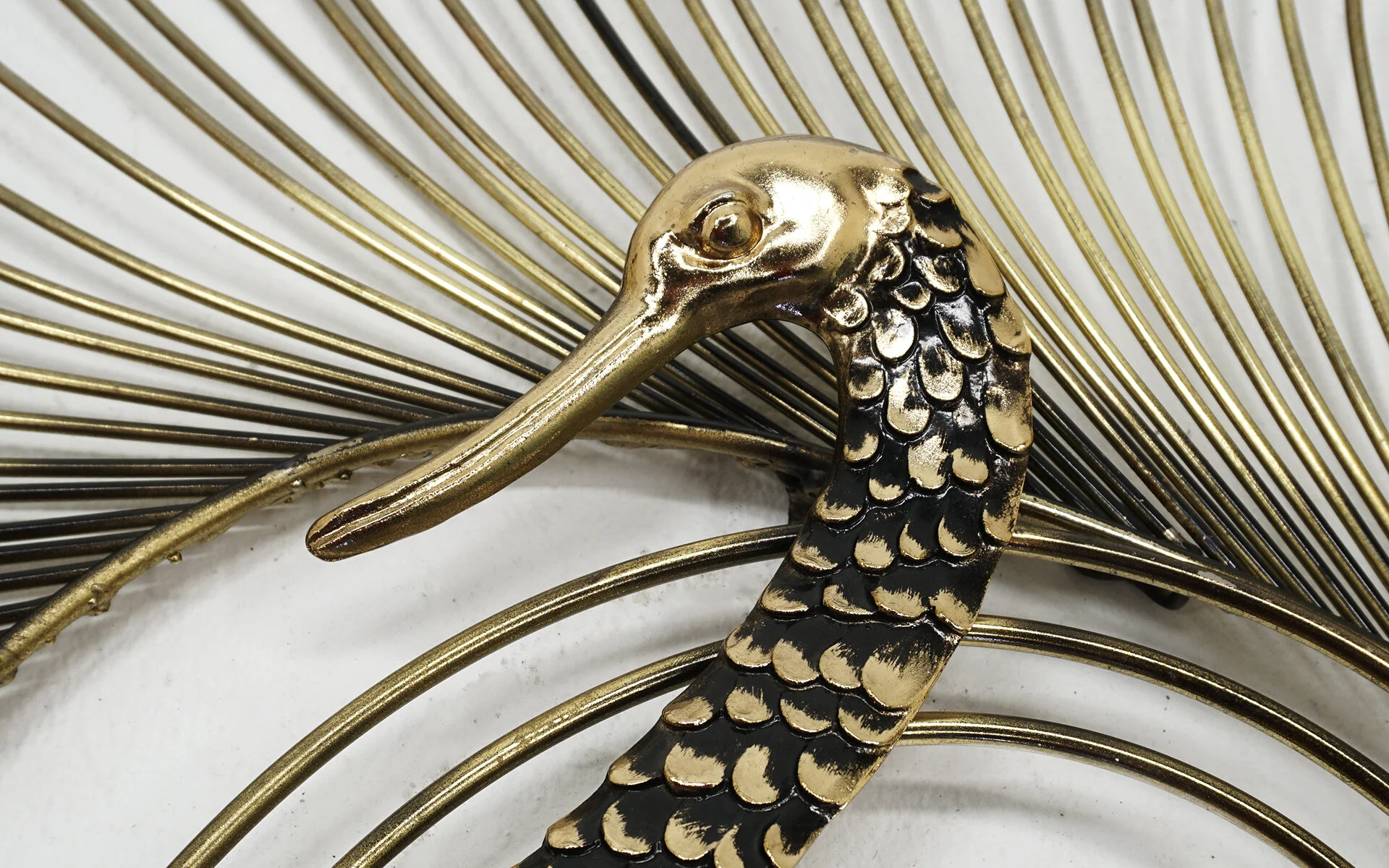 Curtis Jere Peacock / Swan Wall Sculpture, Signed and Dated 1987